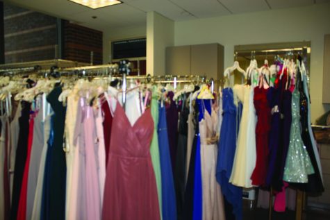 The Mothers Trust Foundation collected more than 5,000 dresses and suits for this years Pop-up Prom Shoppe, most of them coming from local cleaners and clothes emporiums. Picture features a room full of prom dresses at the University Center of Lake County.