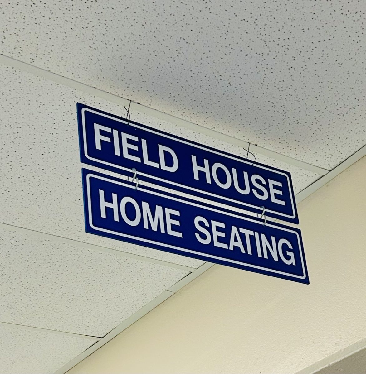 The field house typically is used for athletic games, assemblies, and physical education. Now, the field house is also the new place for students to report to during office hours. 