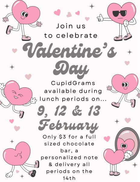 Above is all necessary information on how to send a CupidGram. CupidGrams are a quick and easy way to show our love and appreciation for the people in our lives on Valentines Day.