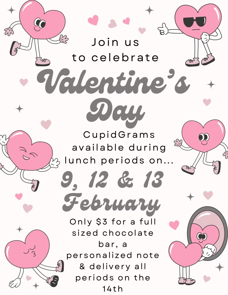 Above is all necessary information on how to send a CupidGram. CupidGrams are a quick and easy way to show our love and appreciation for the people in our lives on Valentines Day.