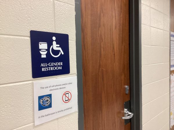 A gender neutral restroom is located near the art rooms in the C hallway. The spaces were made available by the district in an effort to be more inclusive to those with gender-expression needs.