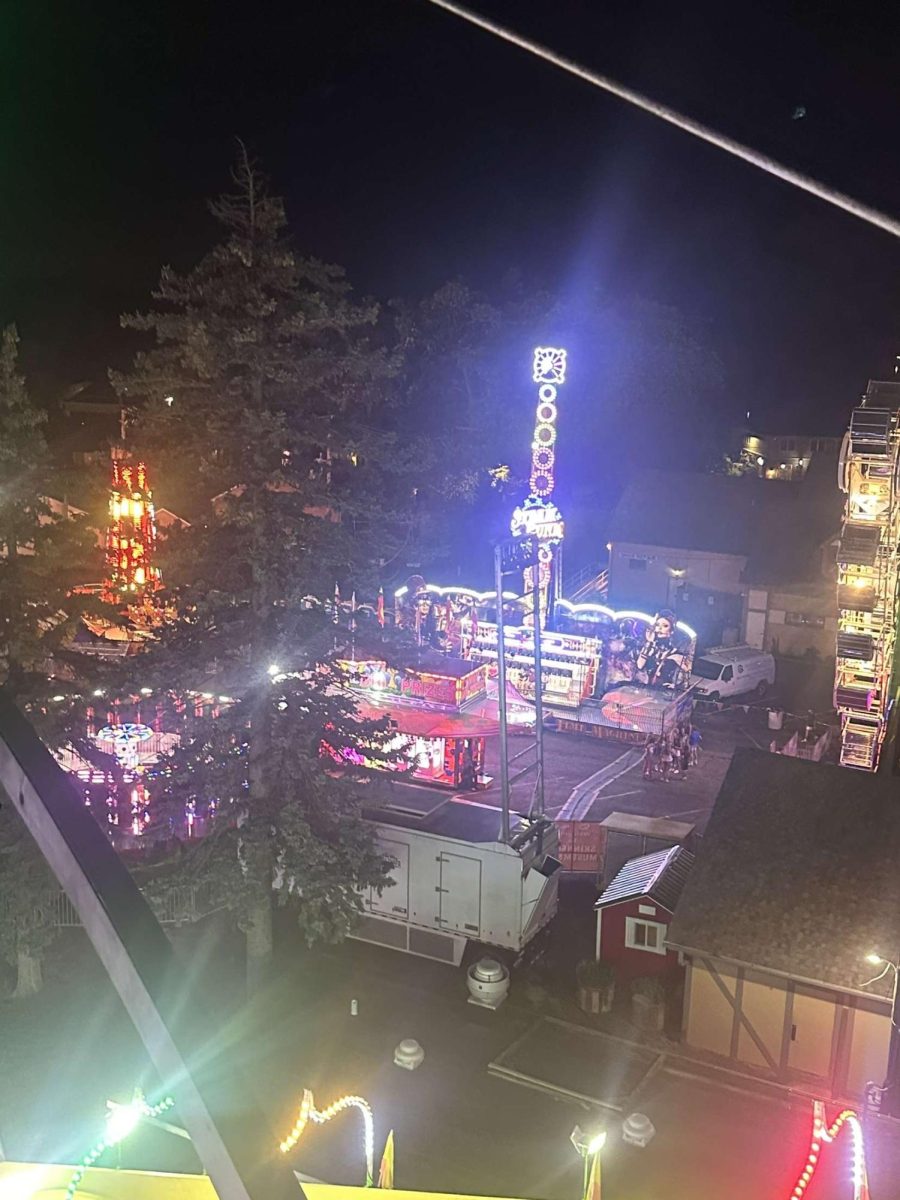 A photo of one of the many rides at Alpine fest this year.