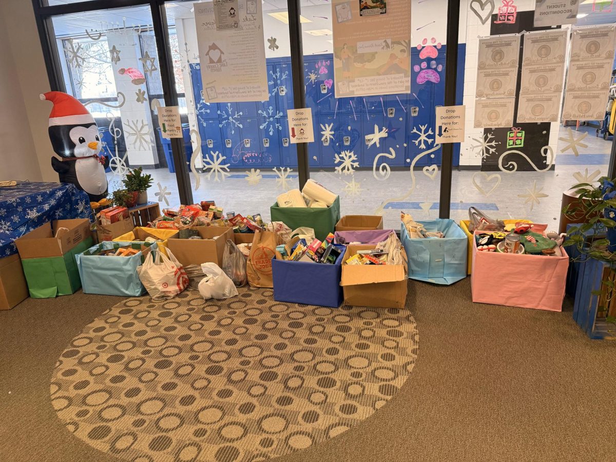 Students donate to blizzard of giving