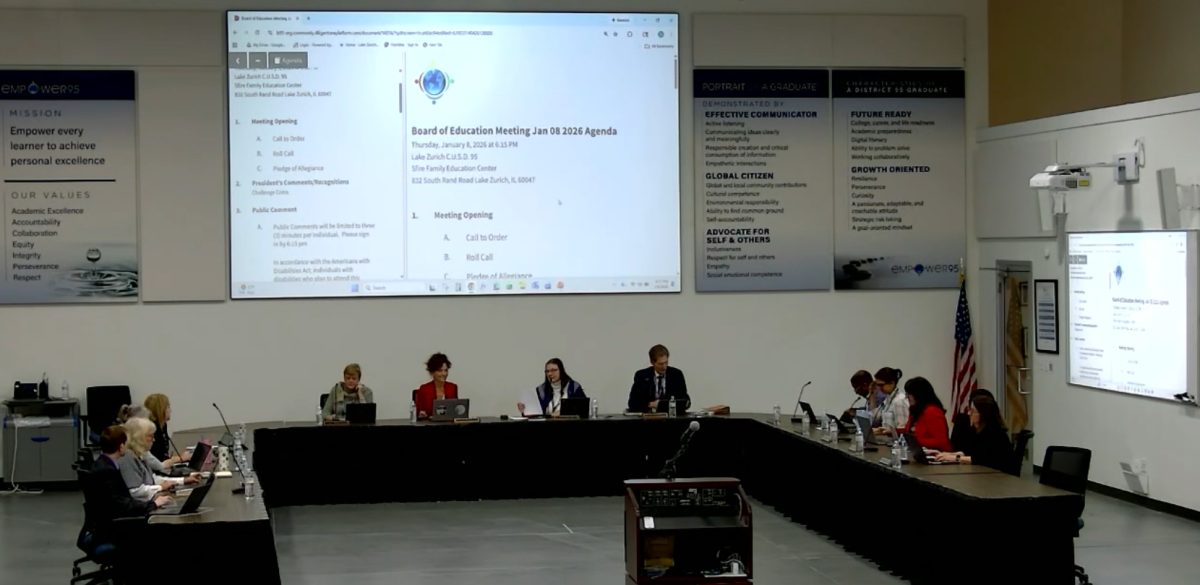 Board of Education Meeting, as recorded on Vimeo by Mr. Marcel Graham. The Board usually meets every other Tuesday at the district center of Operations off of Rand Road to discuss issues such as these ones.